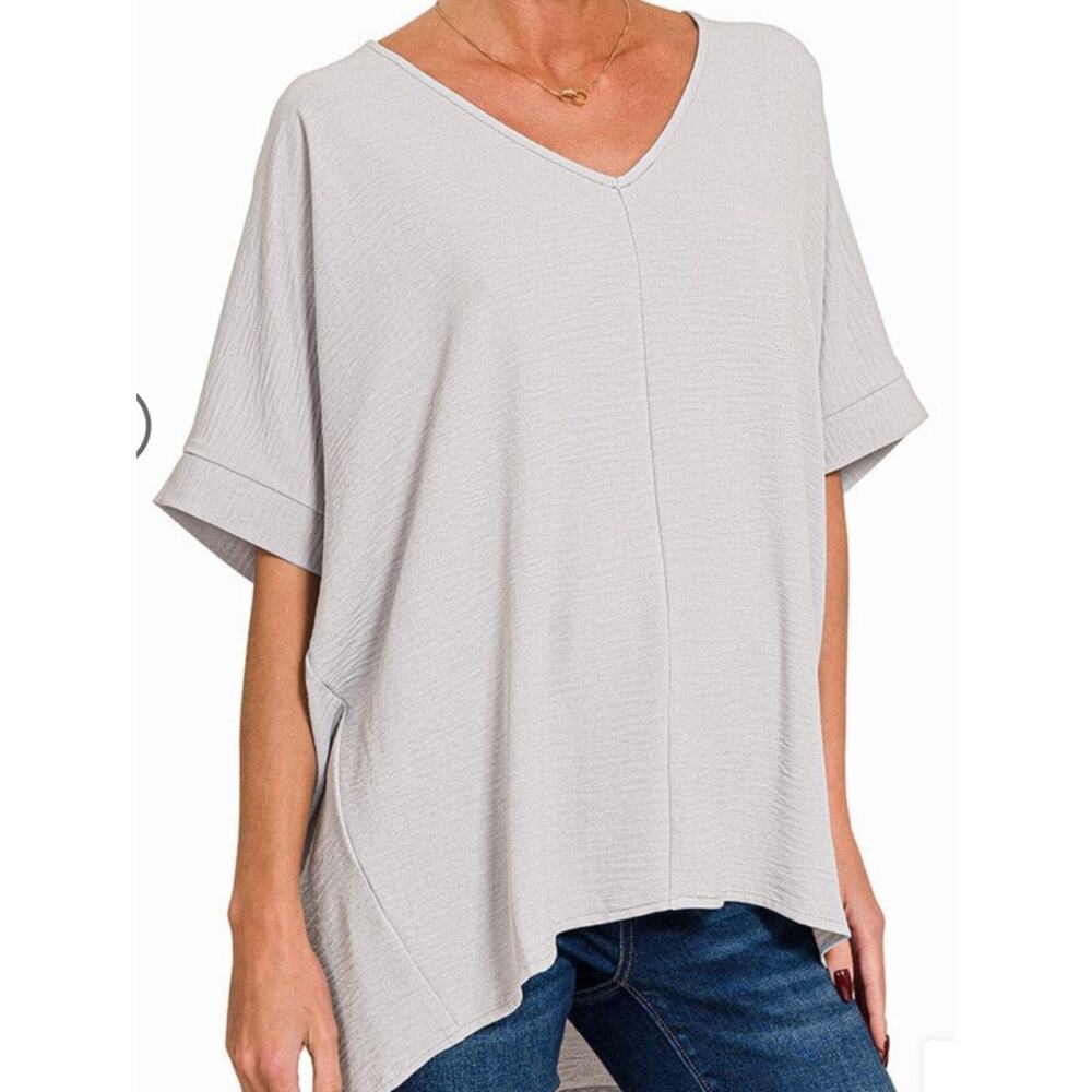 Zenana Oversized Airflow Dolman Top Size L